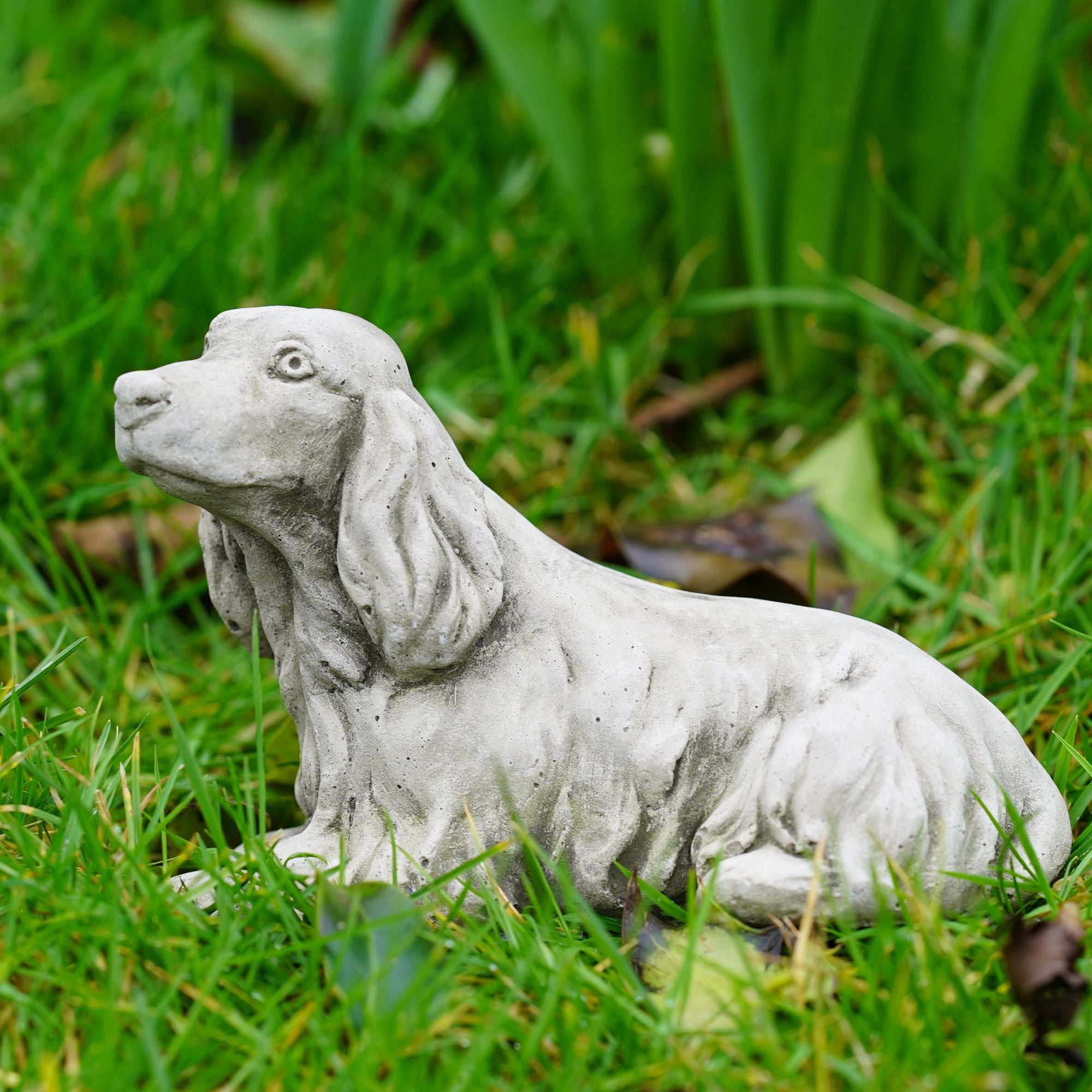 Cocker Spaniel Stone Statue – Burgess Home and Garden