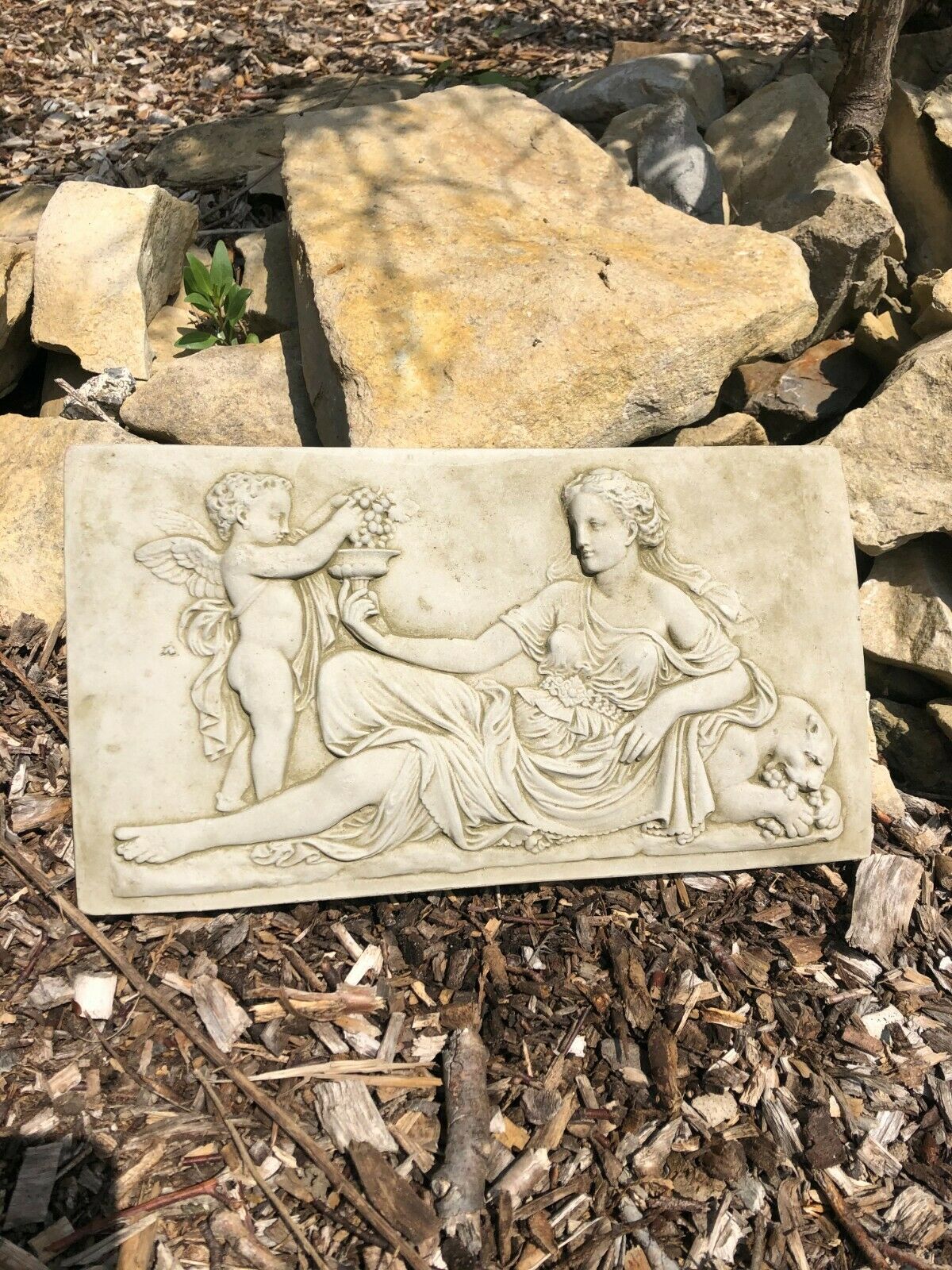 Roman Lady Stone Plaque B