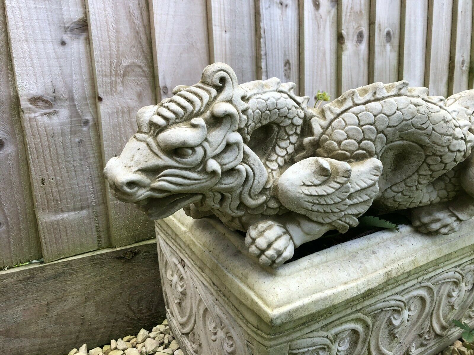 Chinese Dragon Stone Statue