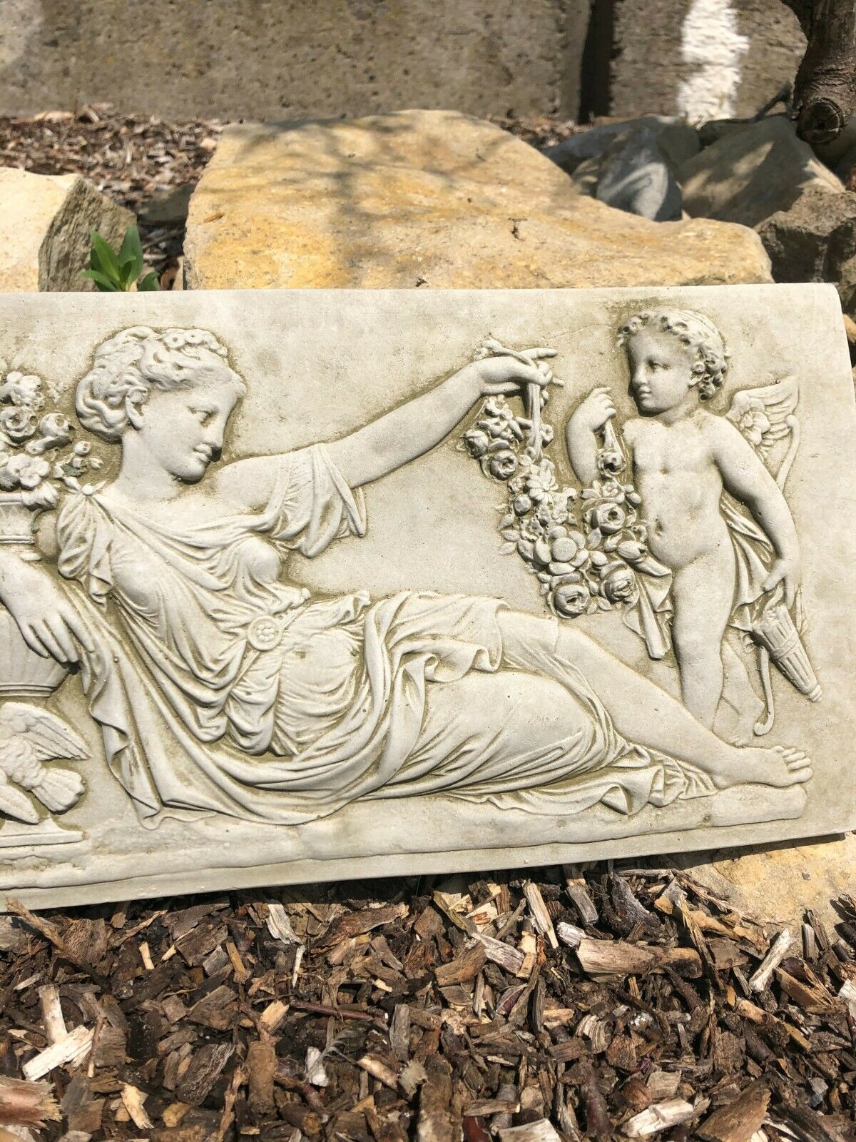 Roman Lady Stone Plaque A