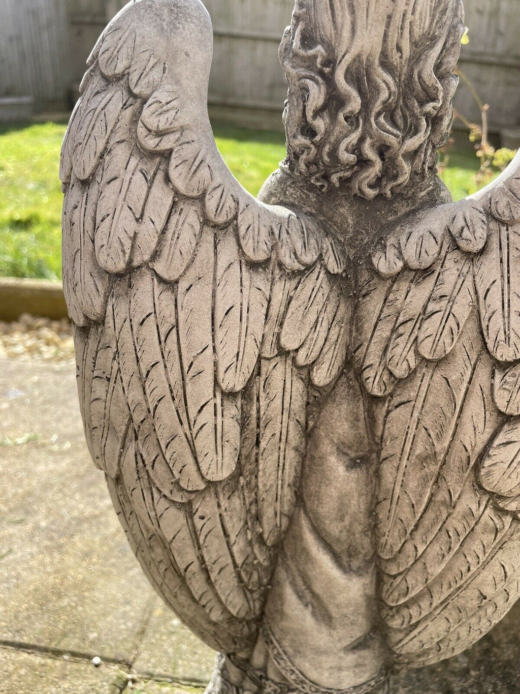 Rose Angel Stone Statue