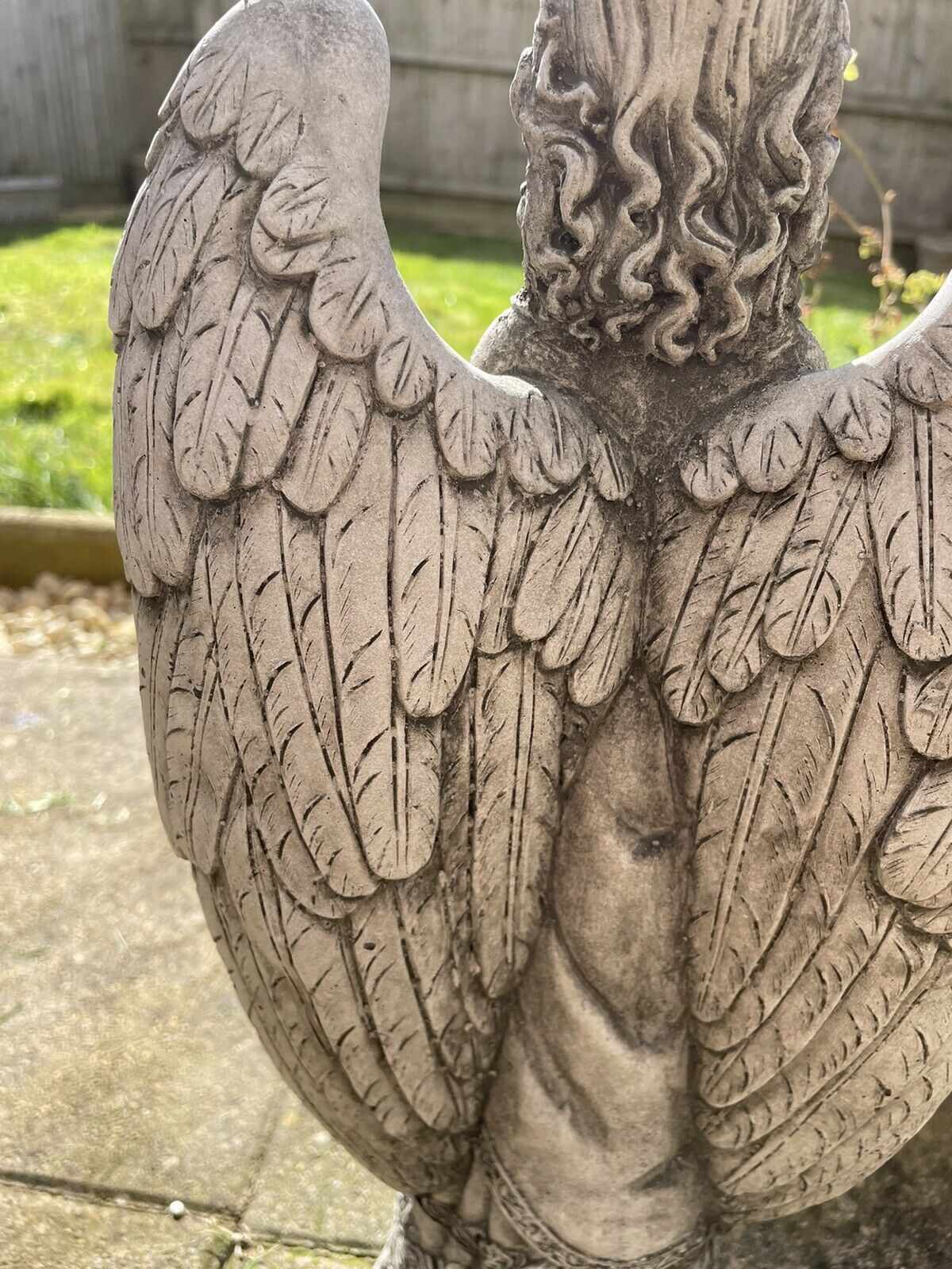 Rose Angel Stone Statue