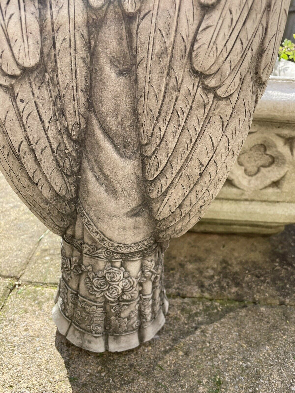 Rose Angel Stone Statue