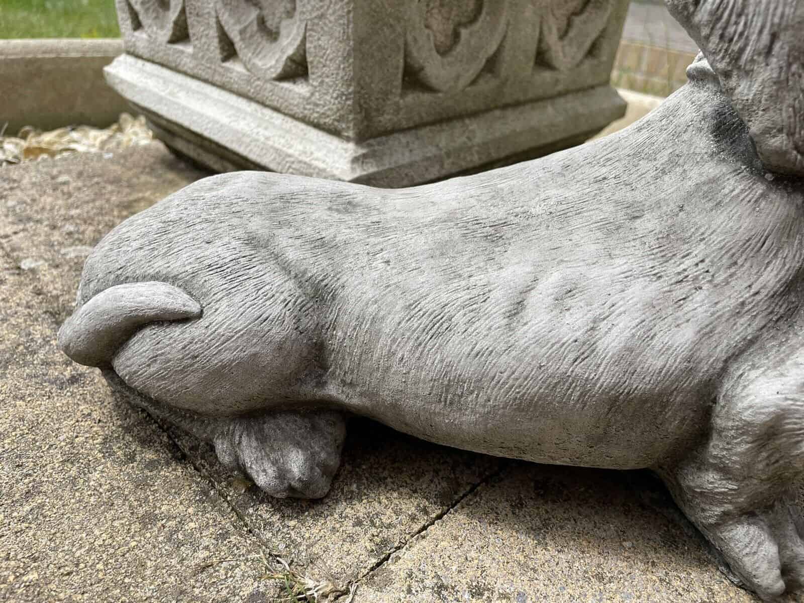 Standing Dachshund Stone Statue