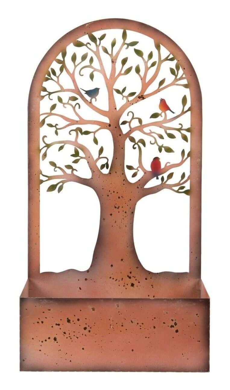 Tree of Life Hanging Wall Planter