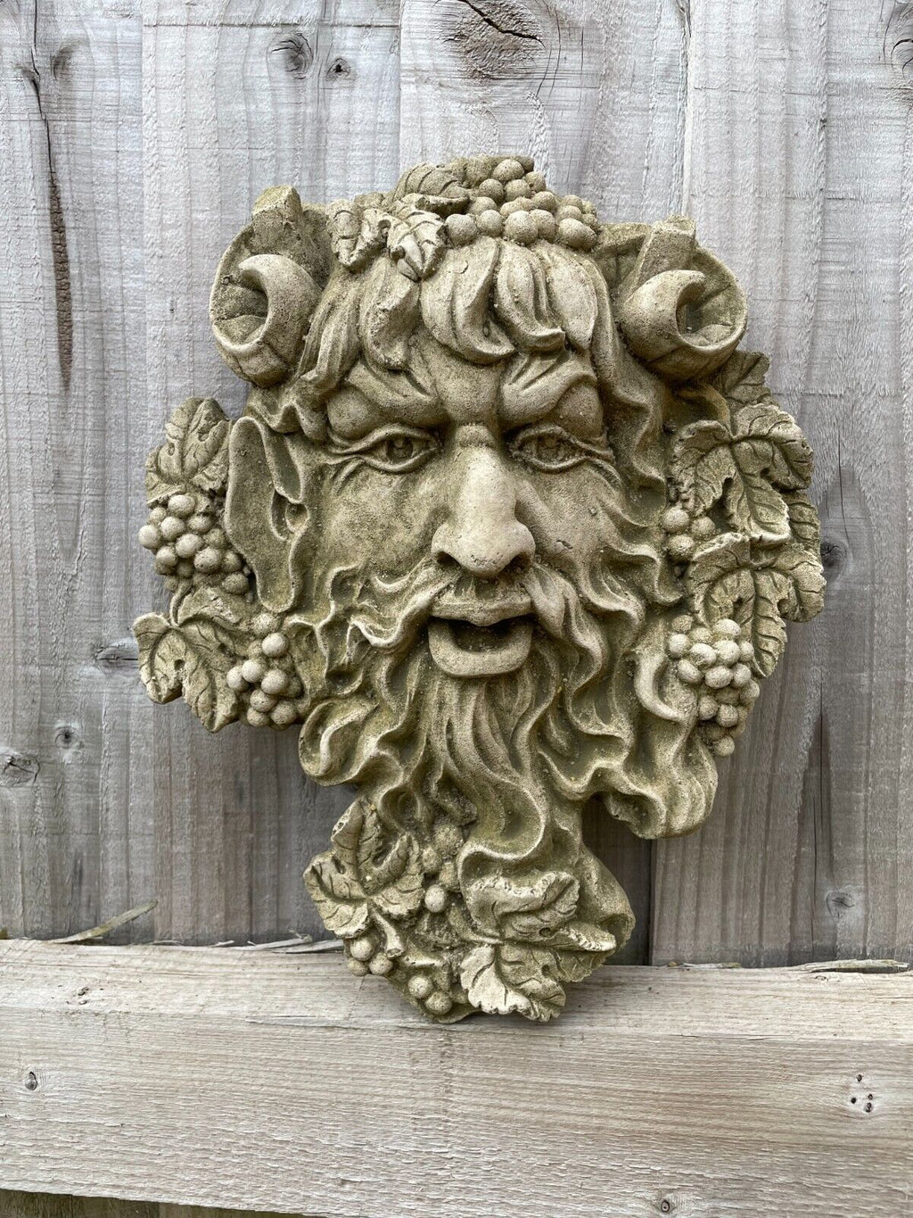Bacchus Greenman Stone Plaque