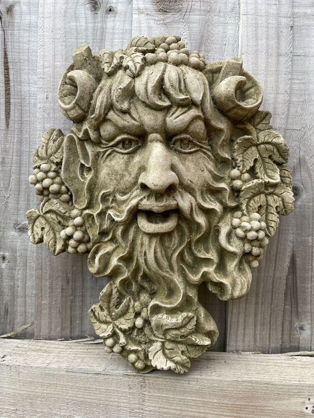 Bacchus Greenman Stone Plaque