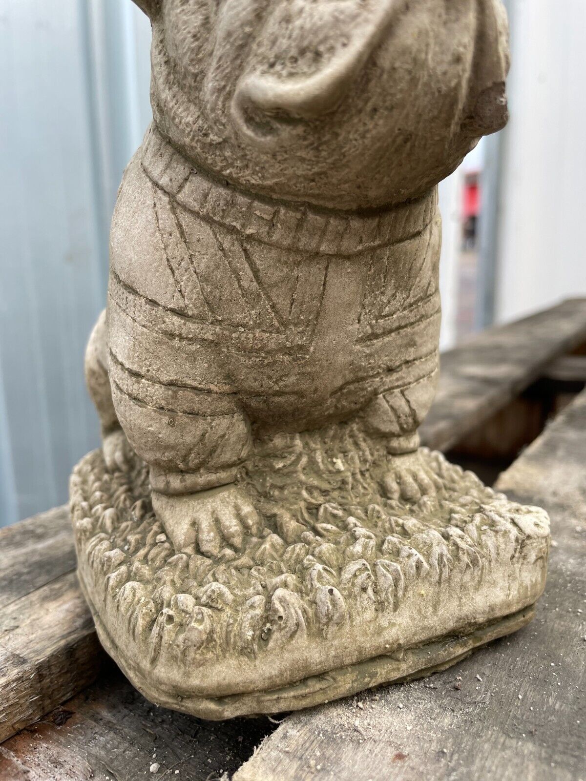 British Bulldog Stone Statue