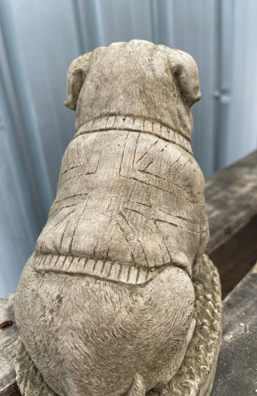 British Bulldog Stone Statue