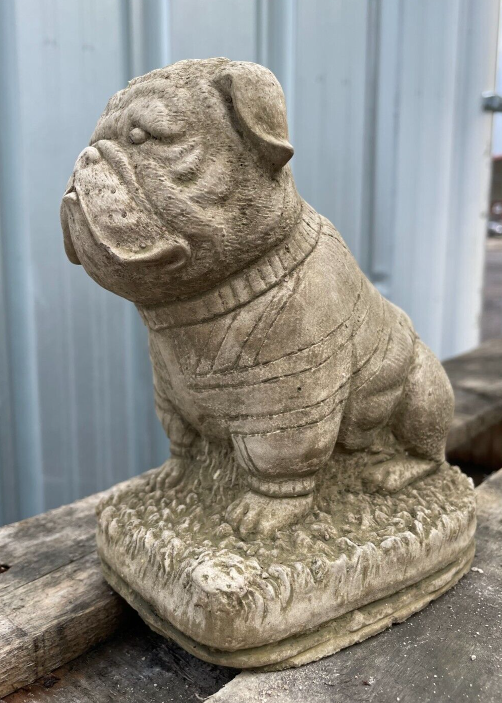 British Bulldog Stone Statue