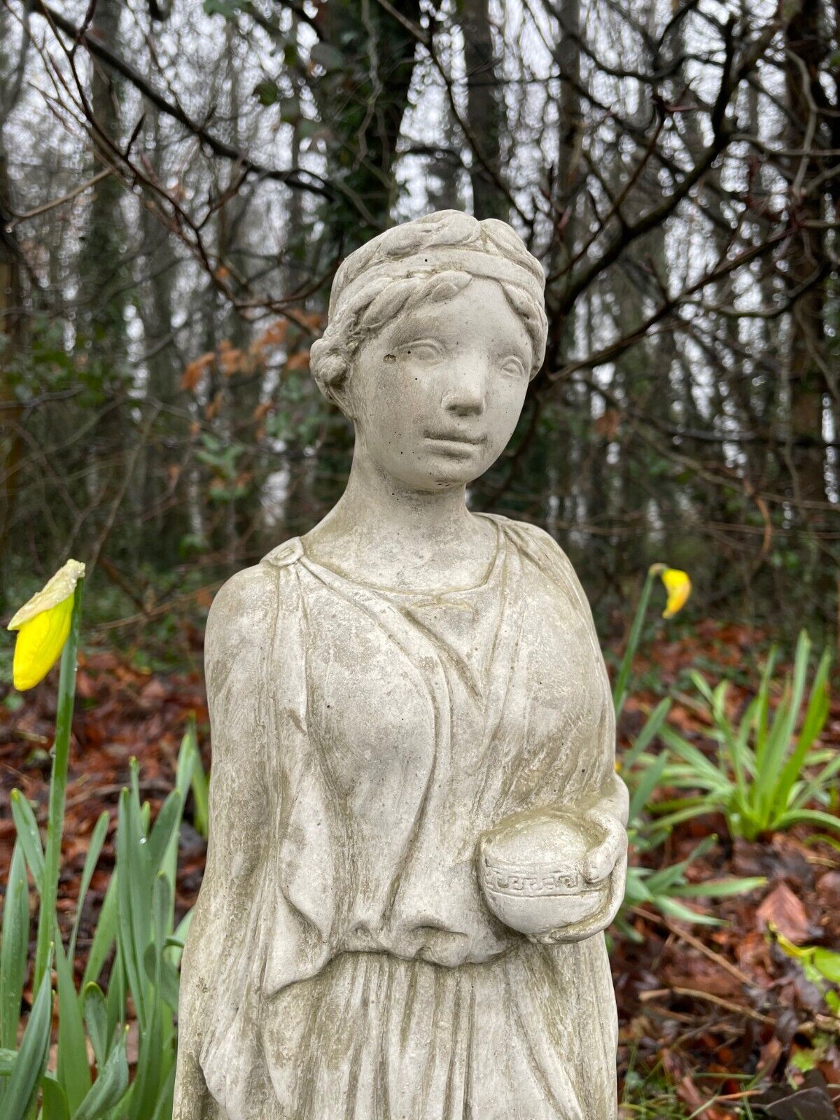 Greek Lady Stone Statue