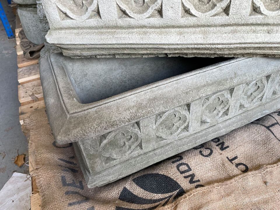 Pair of Large Gothic Stone Troughs