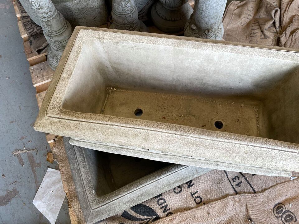 Pair of Large Gothic Stone Troughs