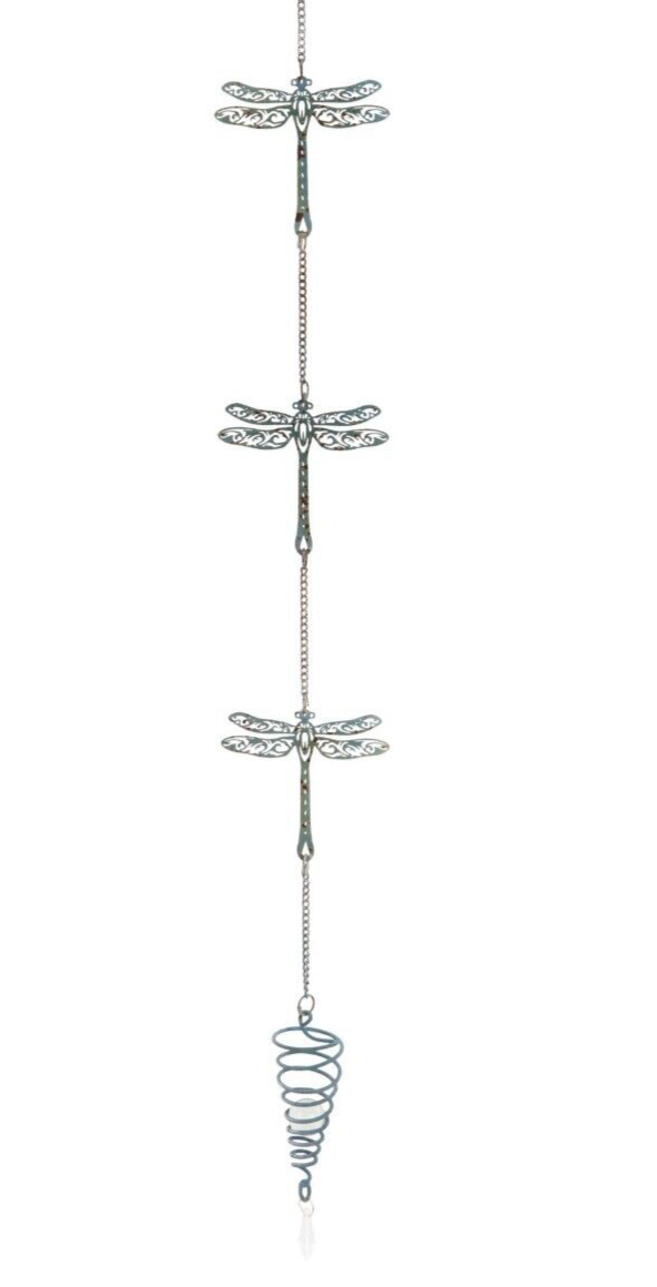 Dragonfly Chain Metal Garden Ornament