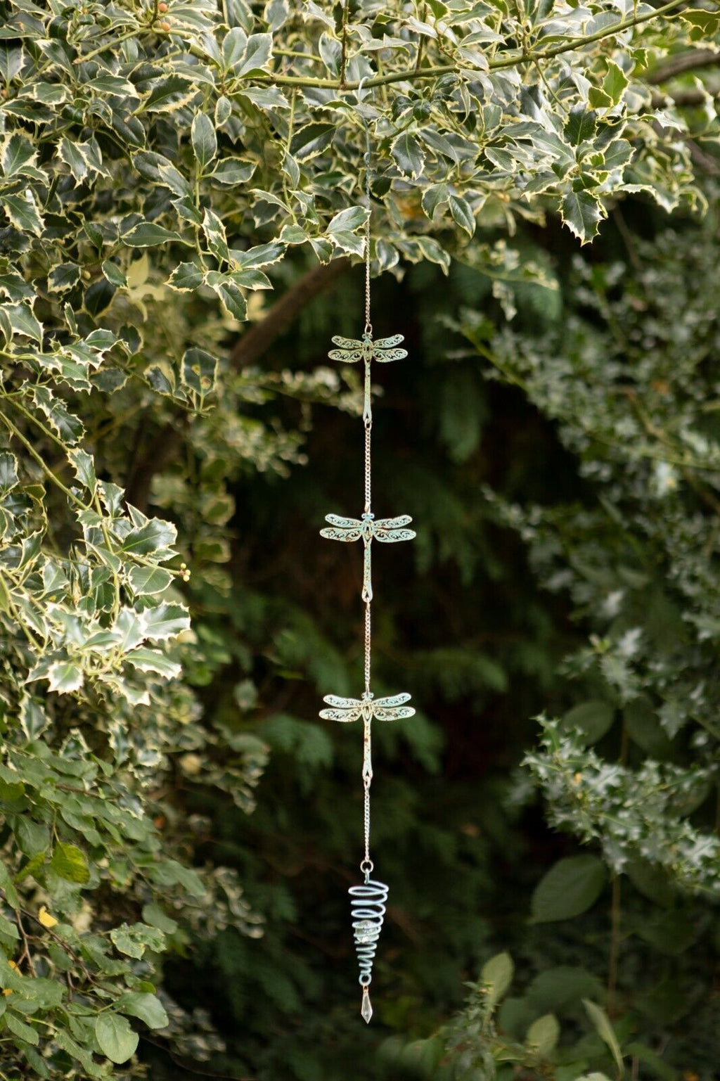 Dragonfly Chain Metal Garden Ornament