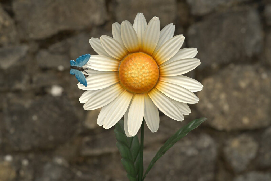 Large Metal Daisy Flower Garden Ornament