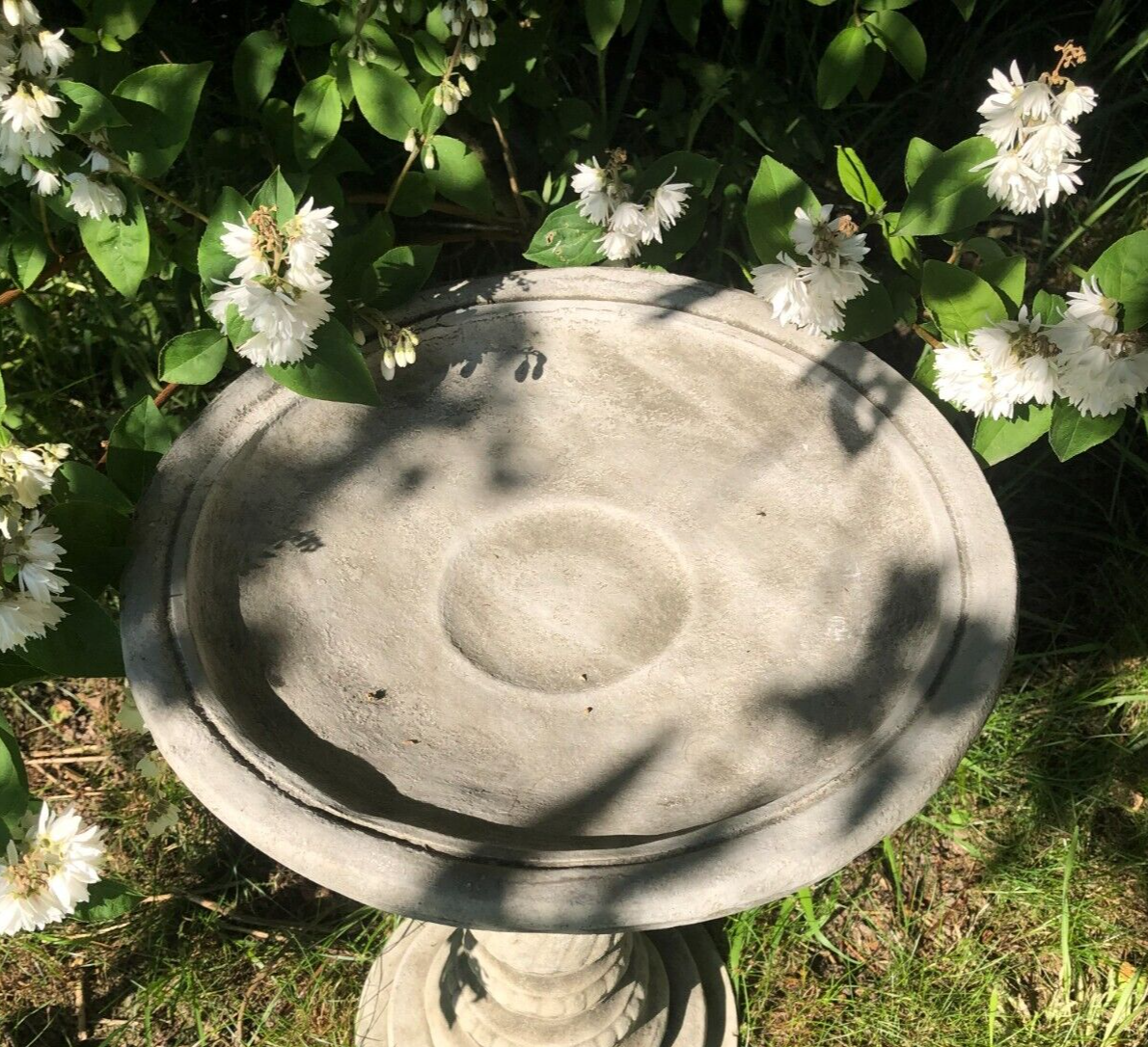 Replacement Bird Bath Top Stone Statue