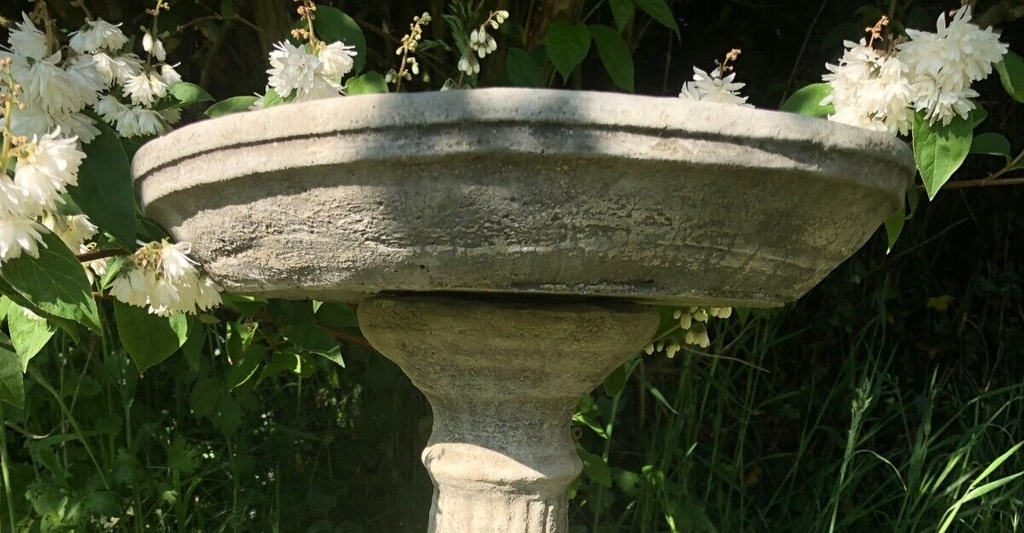Replacement Bird Bath Top Stone Statue