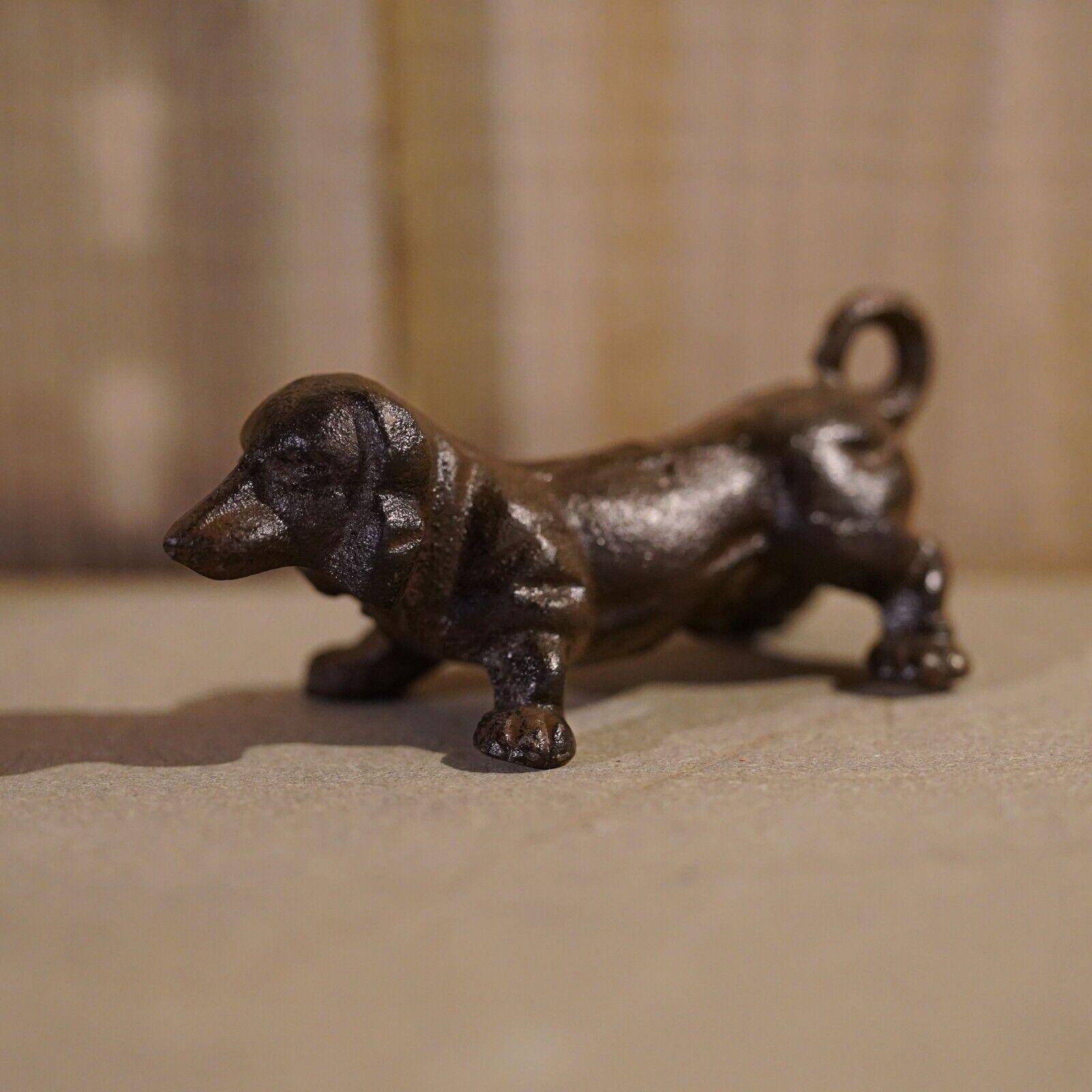 Cast Iron Dachshund Puppy Dog