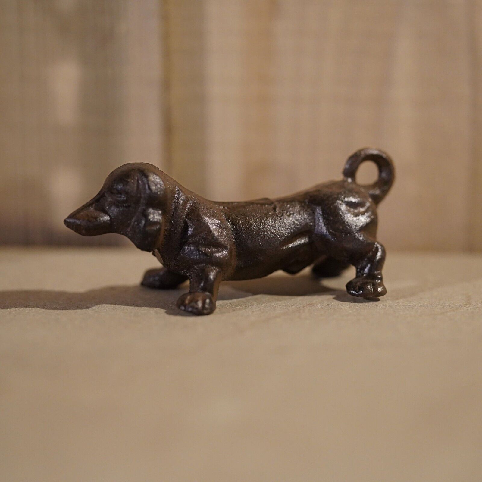 Cast Iron Dachshund Puppy Dog