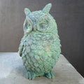 Cast Iron Verdigris Owl