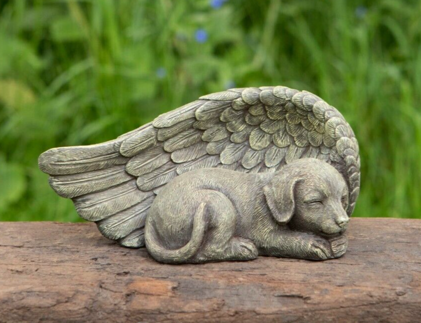Dog Memorial Resin Statue