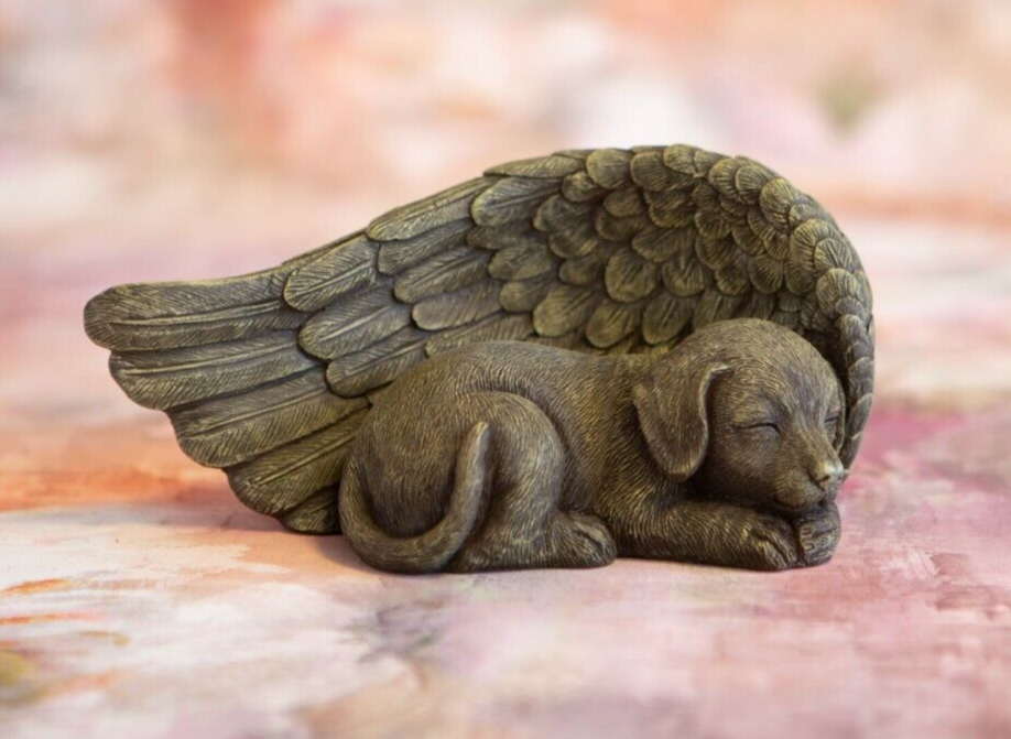 Dog Memorial Resin Statue