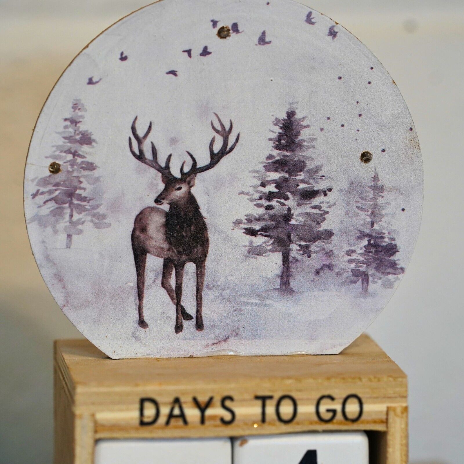 Stag Advent Calendar Christmas Decoration