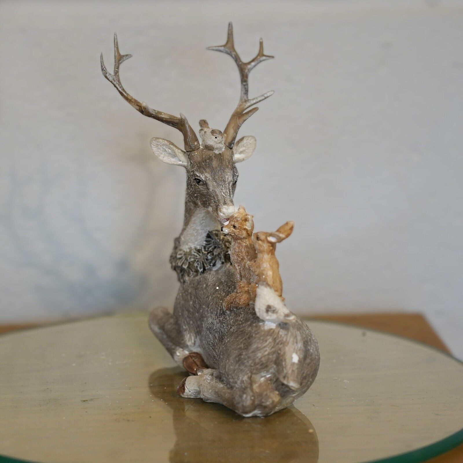 Sitting Stag + Animals Christmas Ornament
