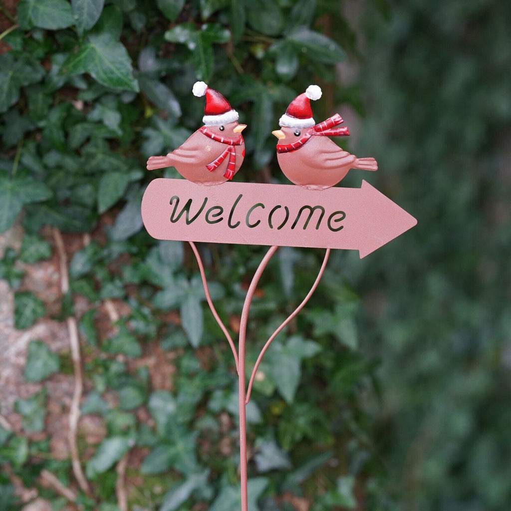 Robin Welcome Christmas Sign