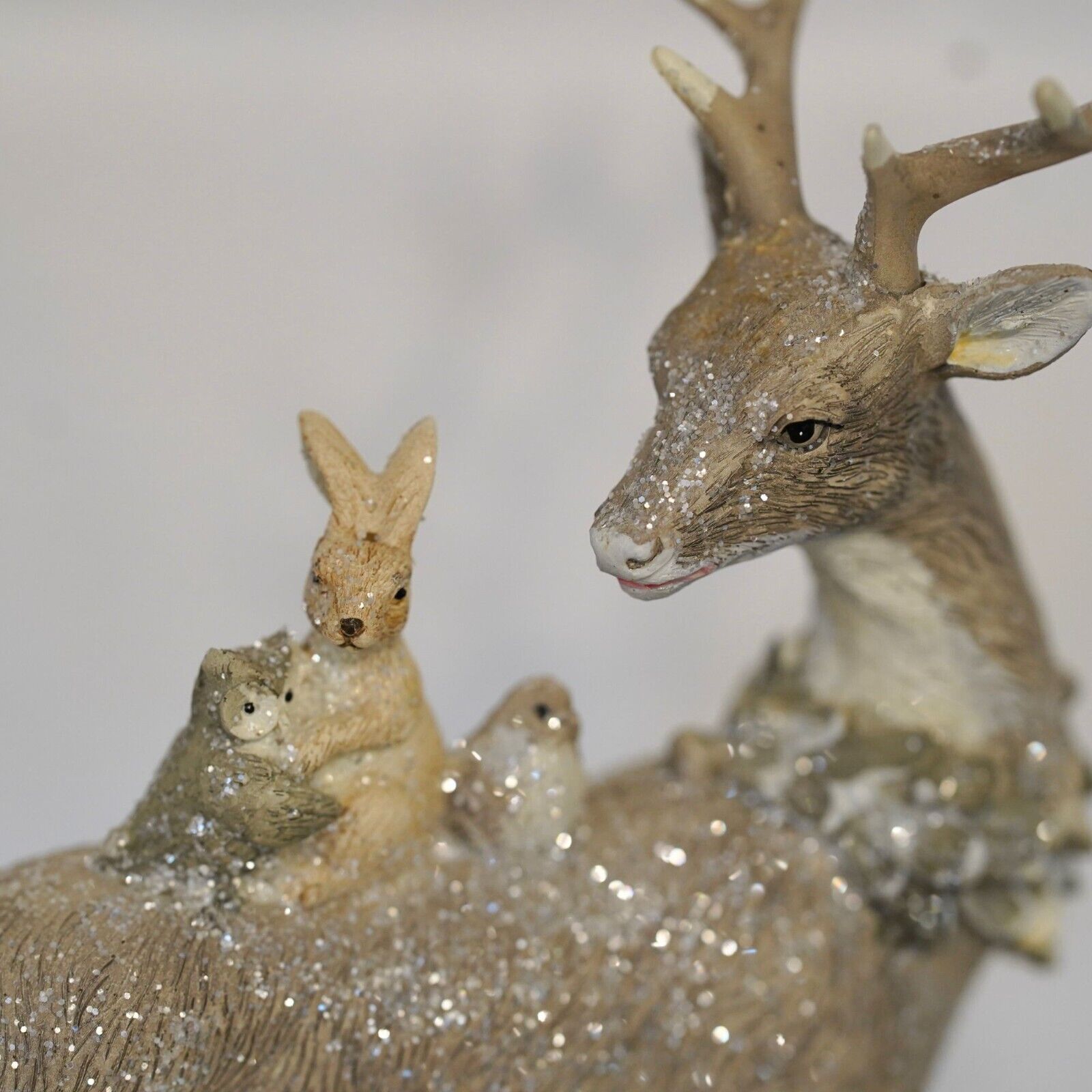 Standing Stag + Animals Ornament