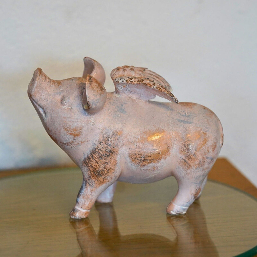 Flying Pig Resin Statue