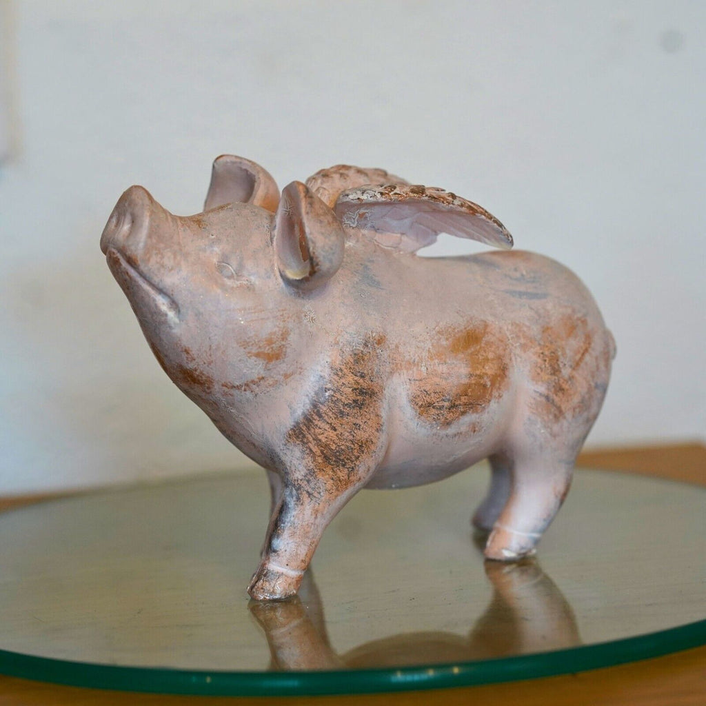 Flying Pig Resin Statue