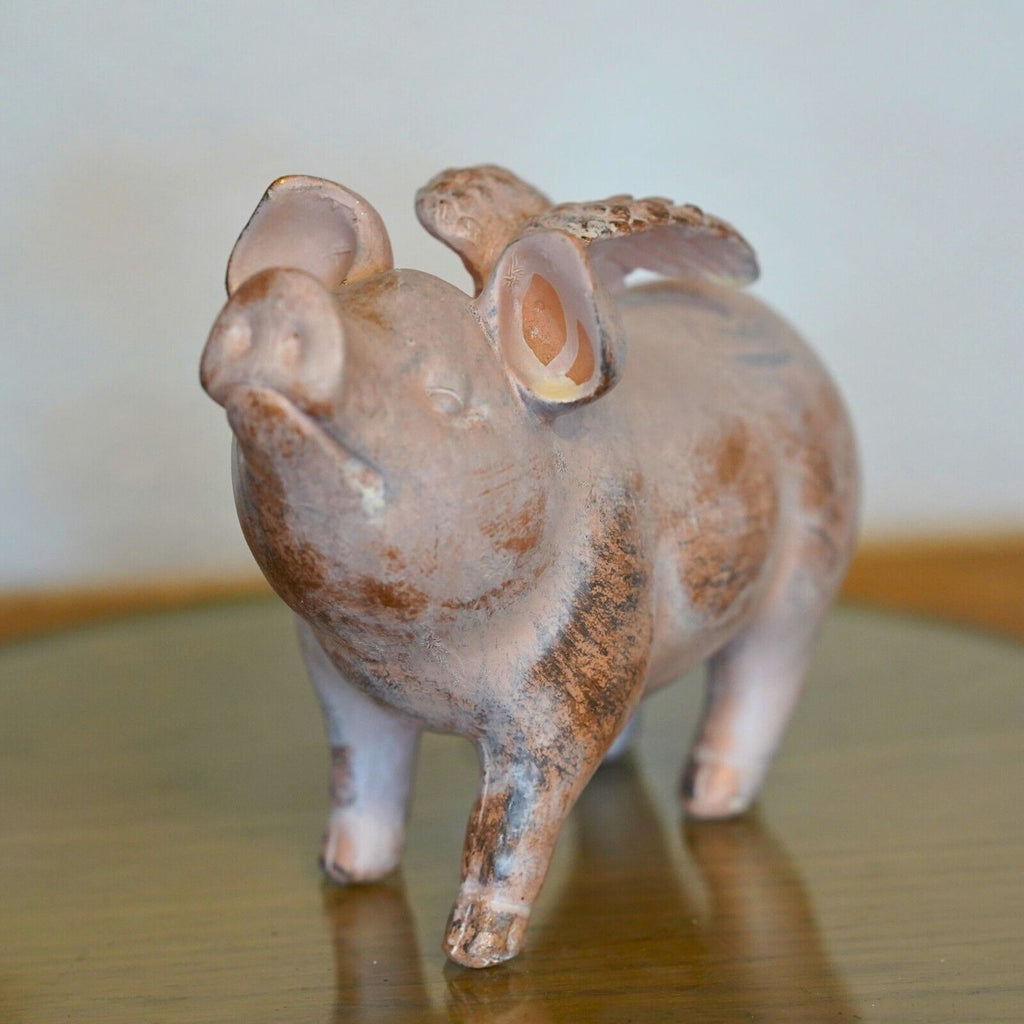 Flying Pig Resin Statue
