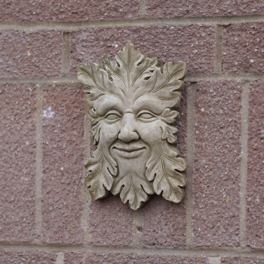 Arbor Greenman Stone Hanging Plaque
