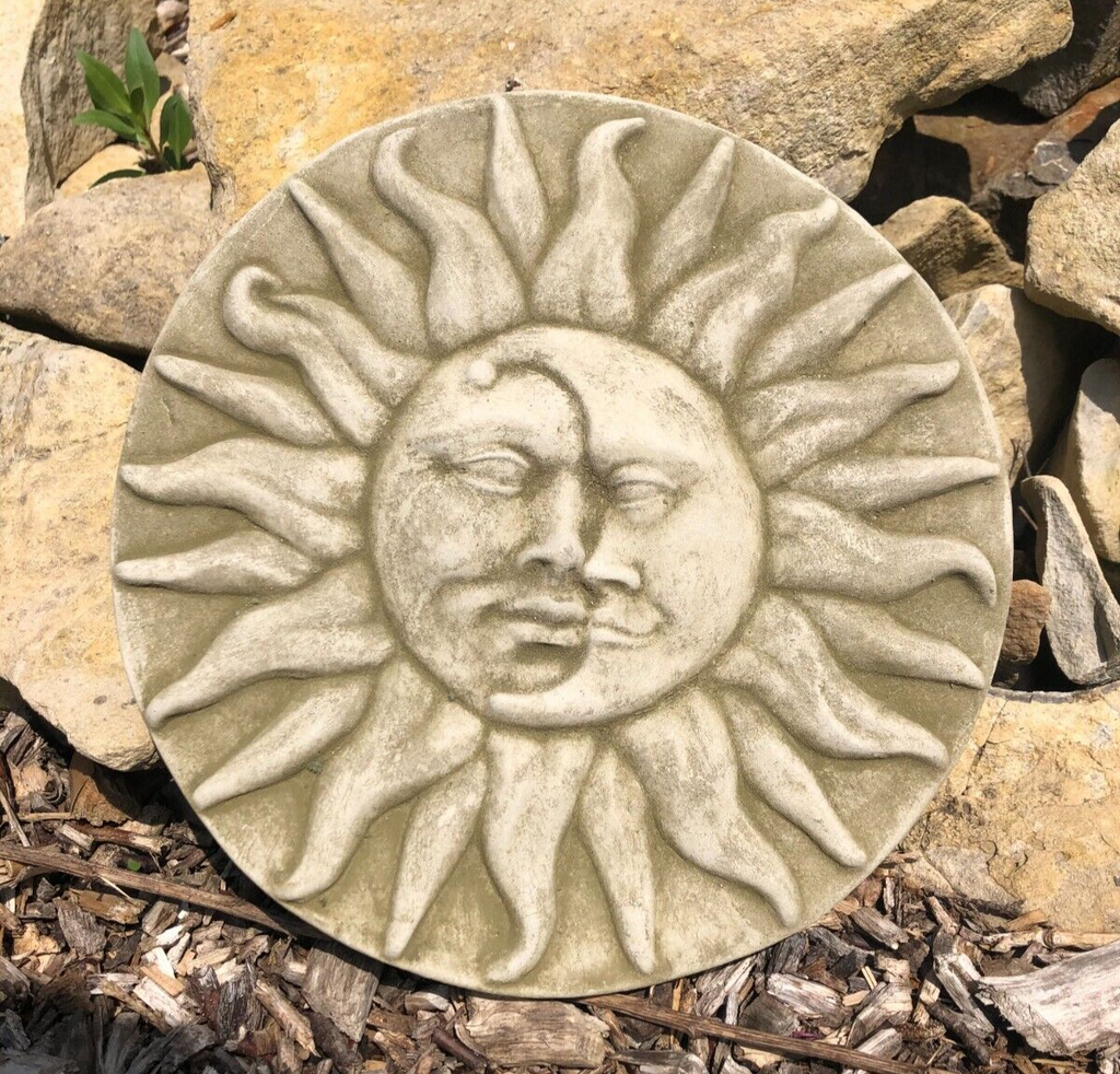 Sun + Moon Stone Hanging Plaque