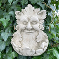 Green Man Bird Feeder Stone Hanging Plaque