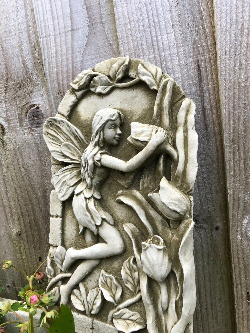 Flower Fairy Stone Hanging Plaque