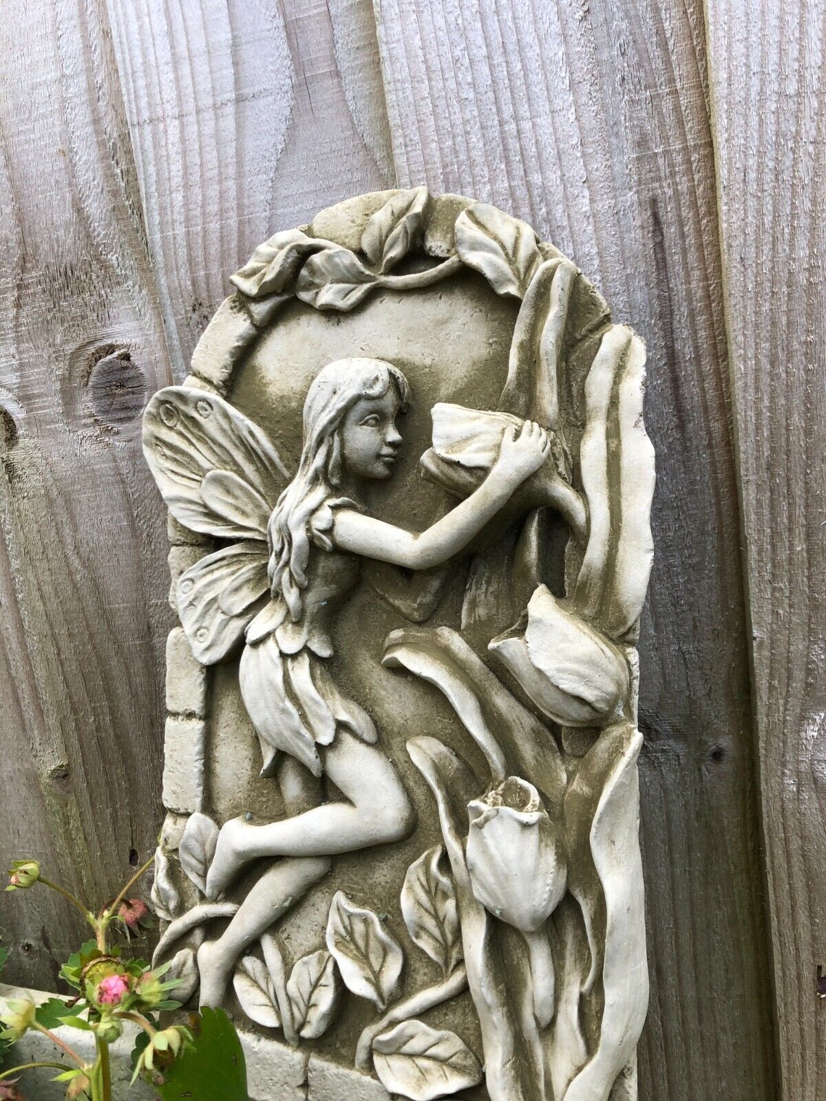 Flower Fairy Stone Hanging Plaque