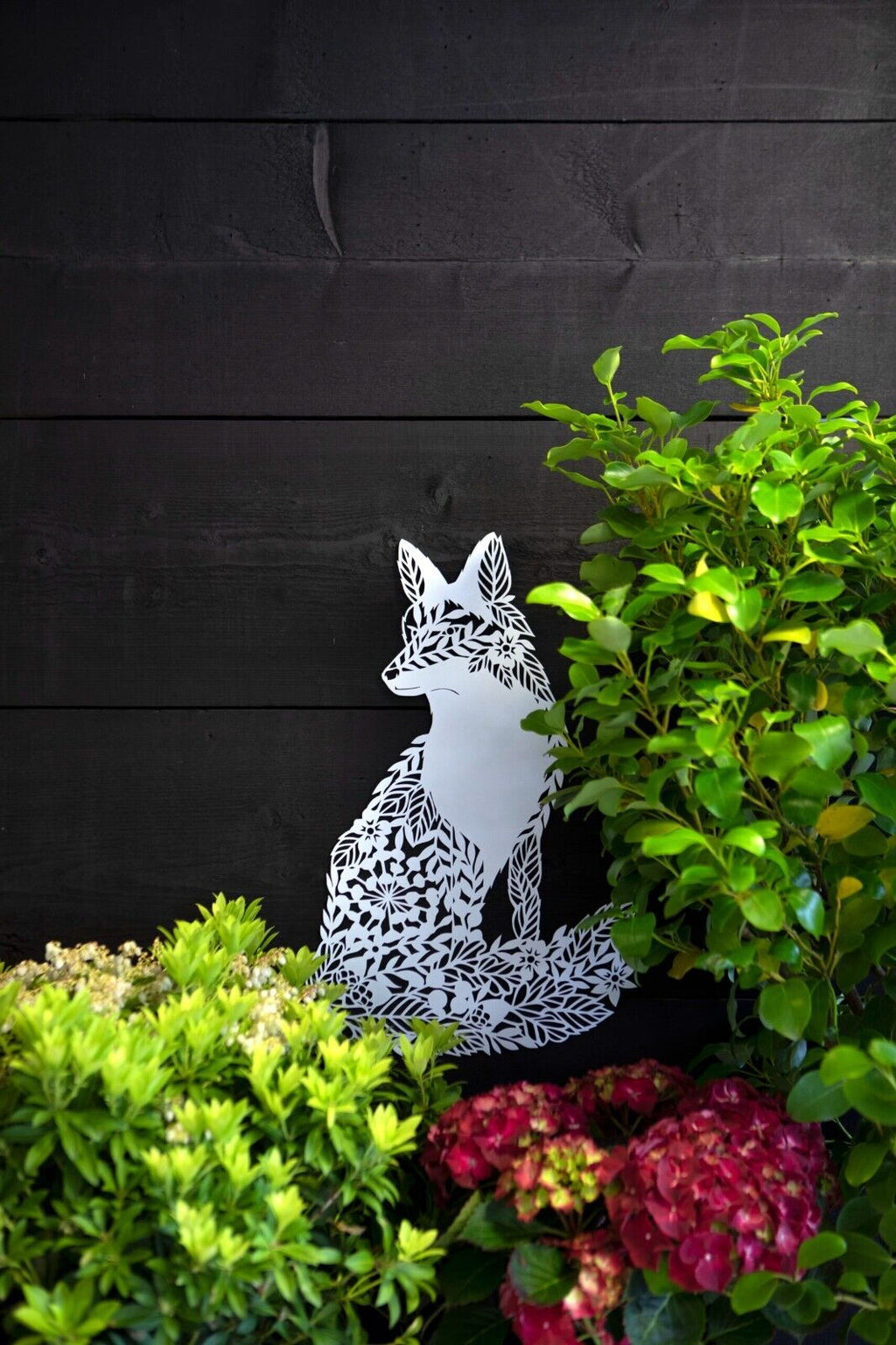 Large 51cm Fox Metal Wall Plaque