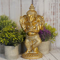 Dancing Ganesh Statue in Gold