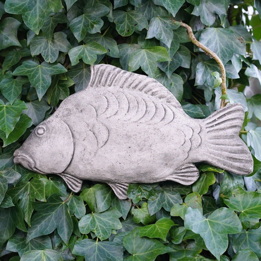 Mirror Carp Stone Hanging Plaque