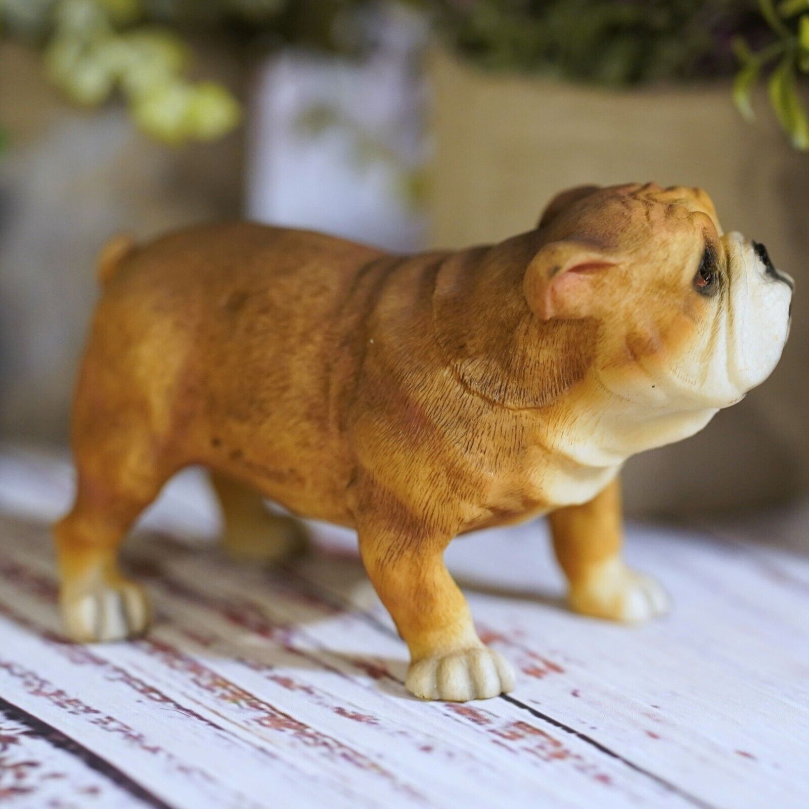 British Bulldog Resin Statue