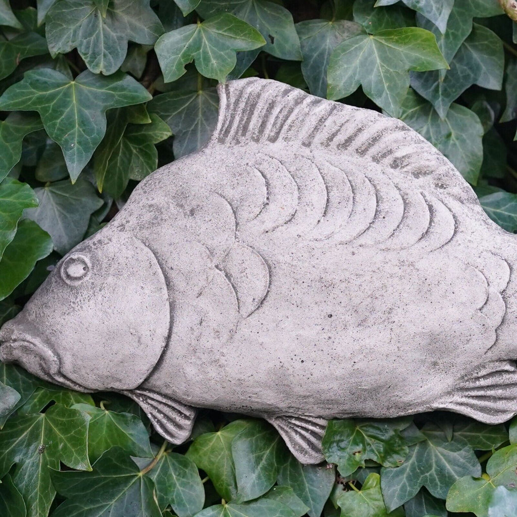 Mirror Carp Stone Hanging Plaque