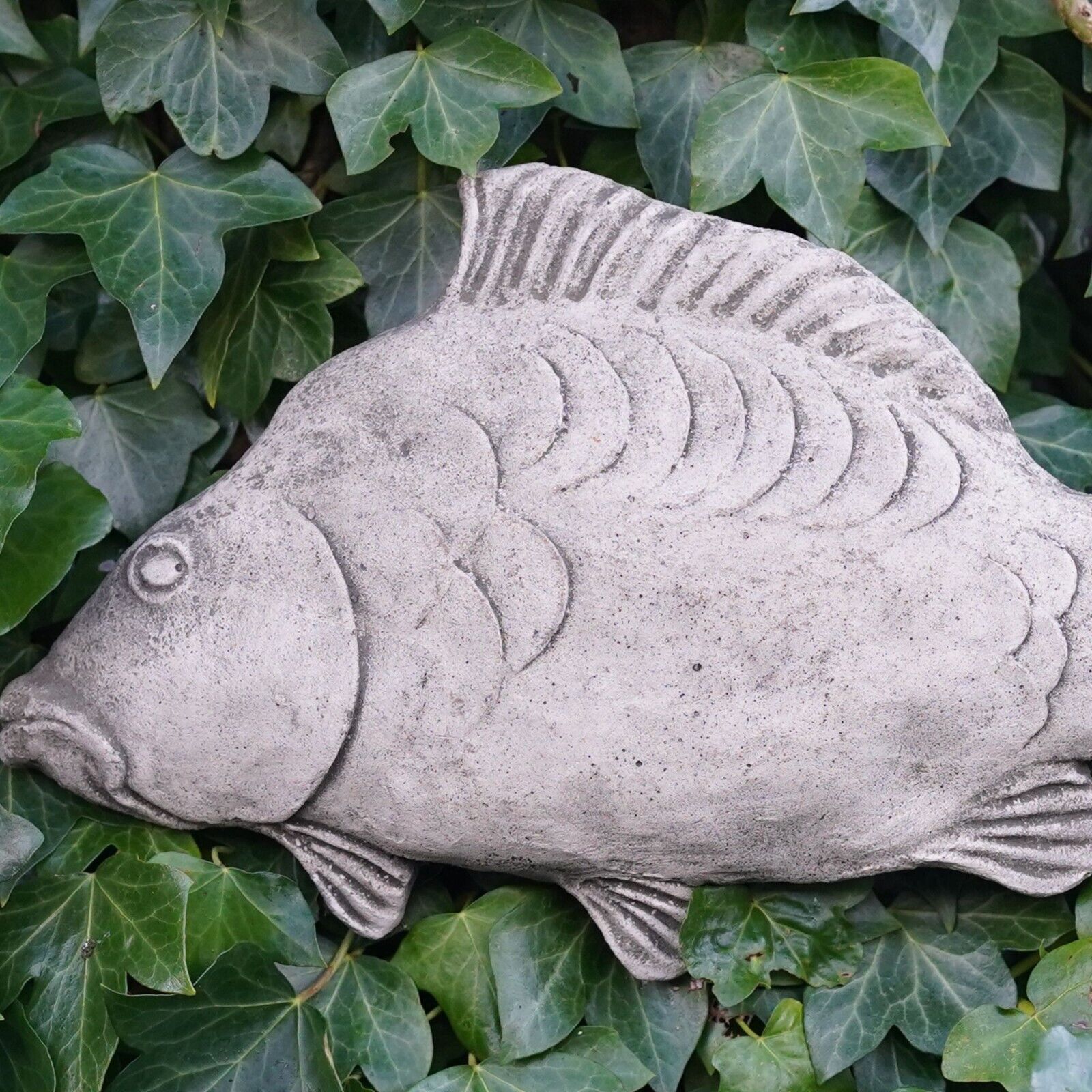 Mirror Carp Stone Hanging Plaque