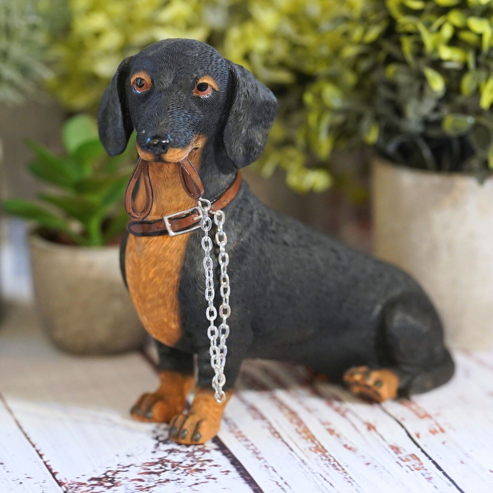 Dachshund Dog Resin Statue