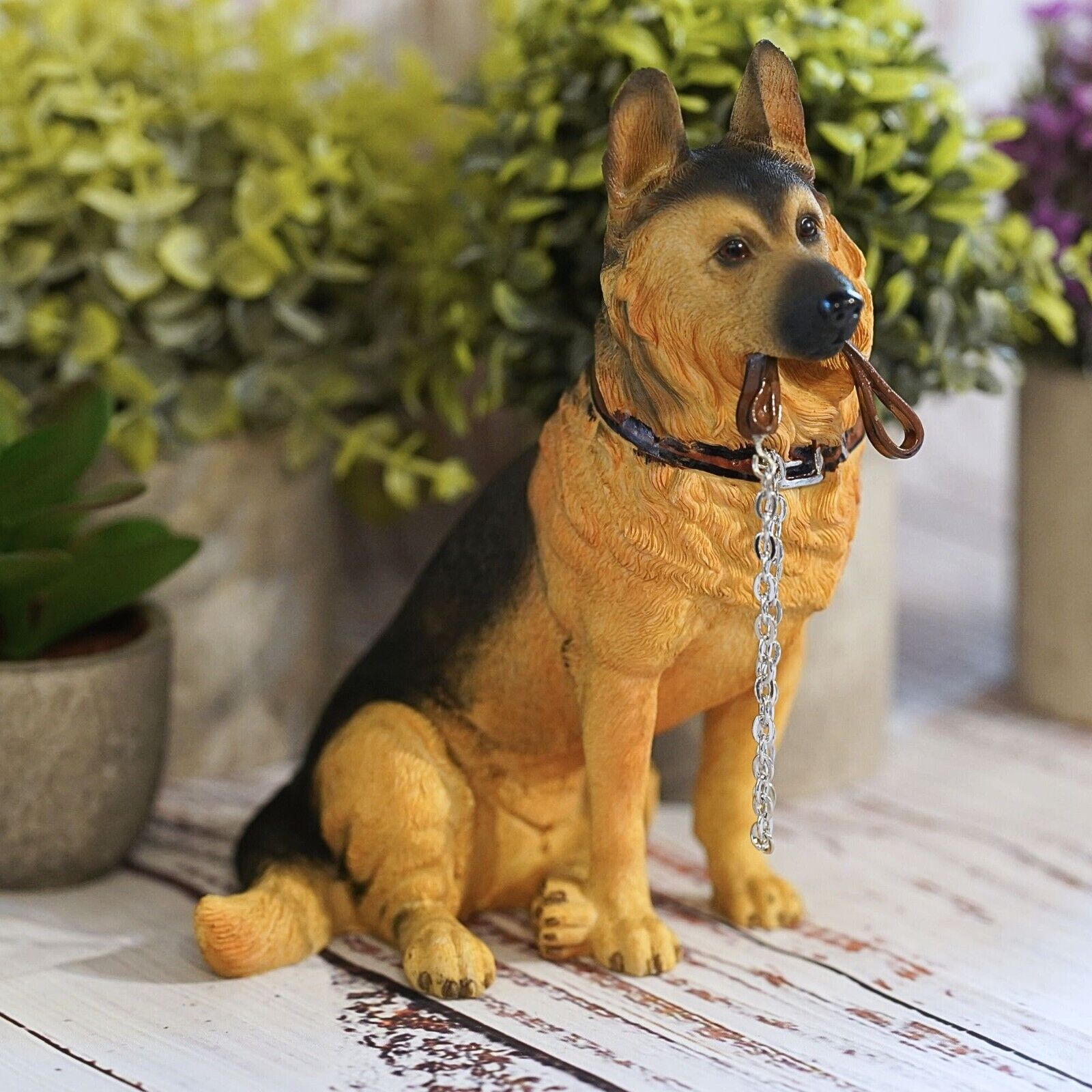 German Shepherd Dog Resin Statue
