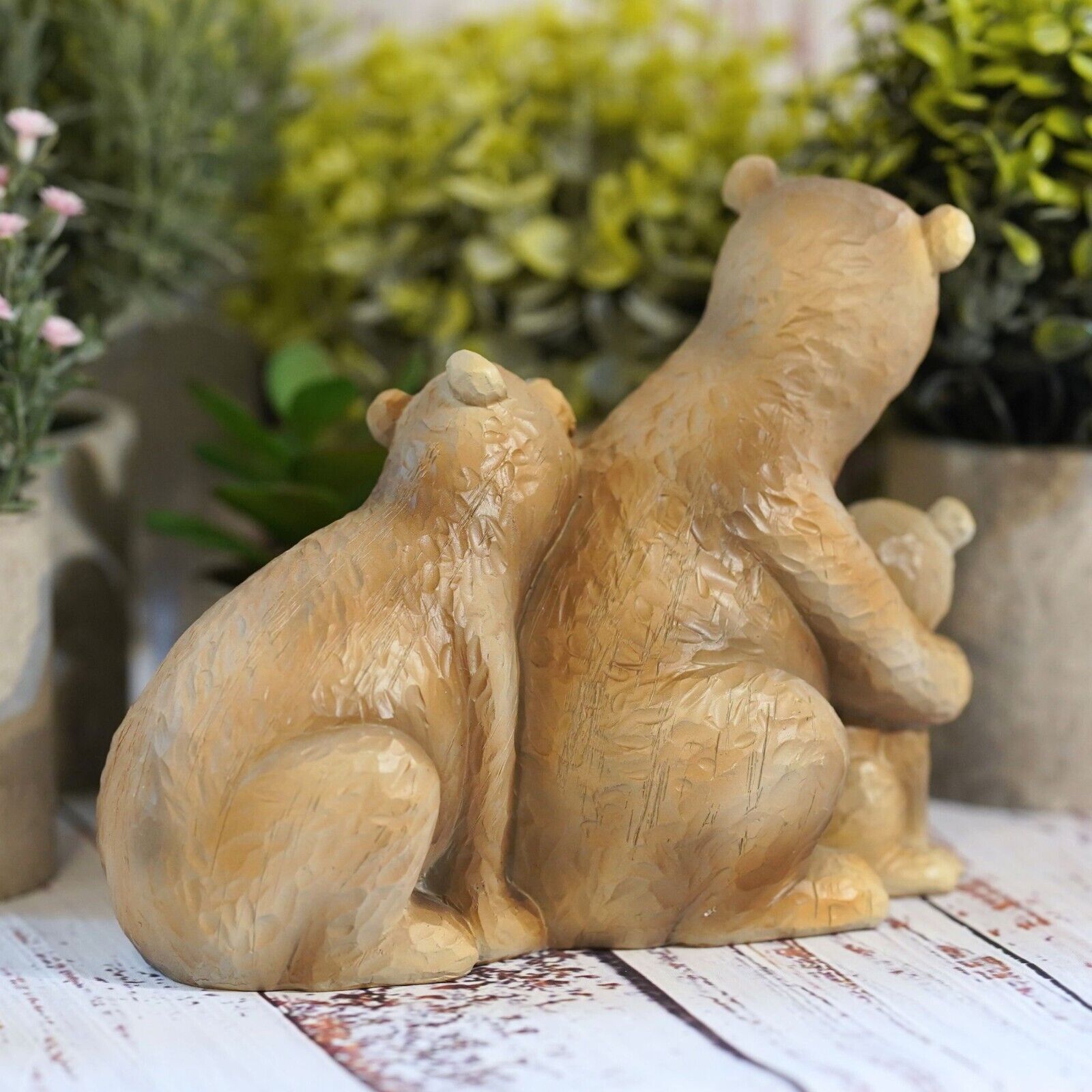 Bear Family Resin Statue