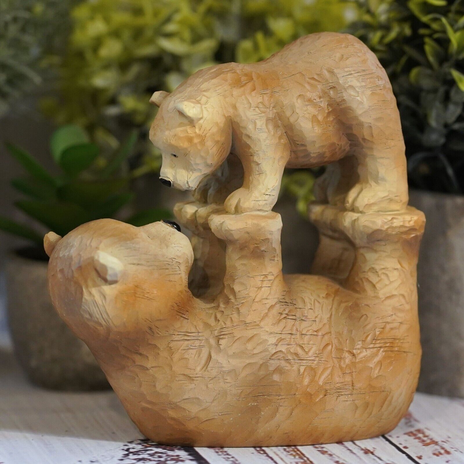 Bears Playing Resin Statue