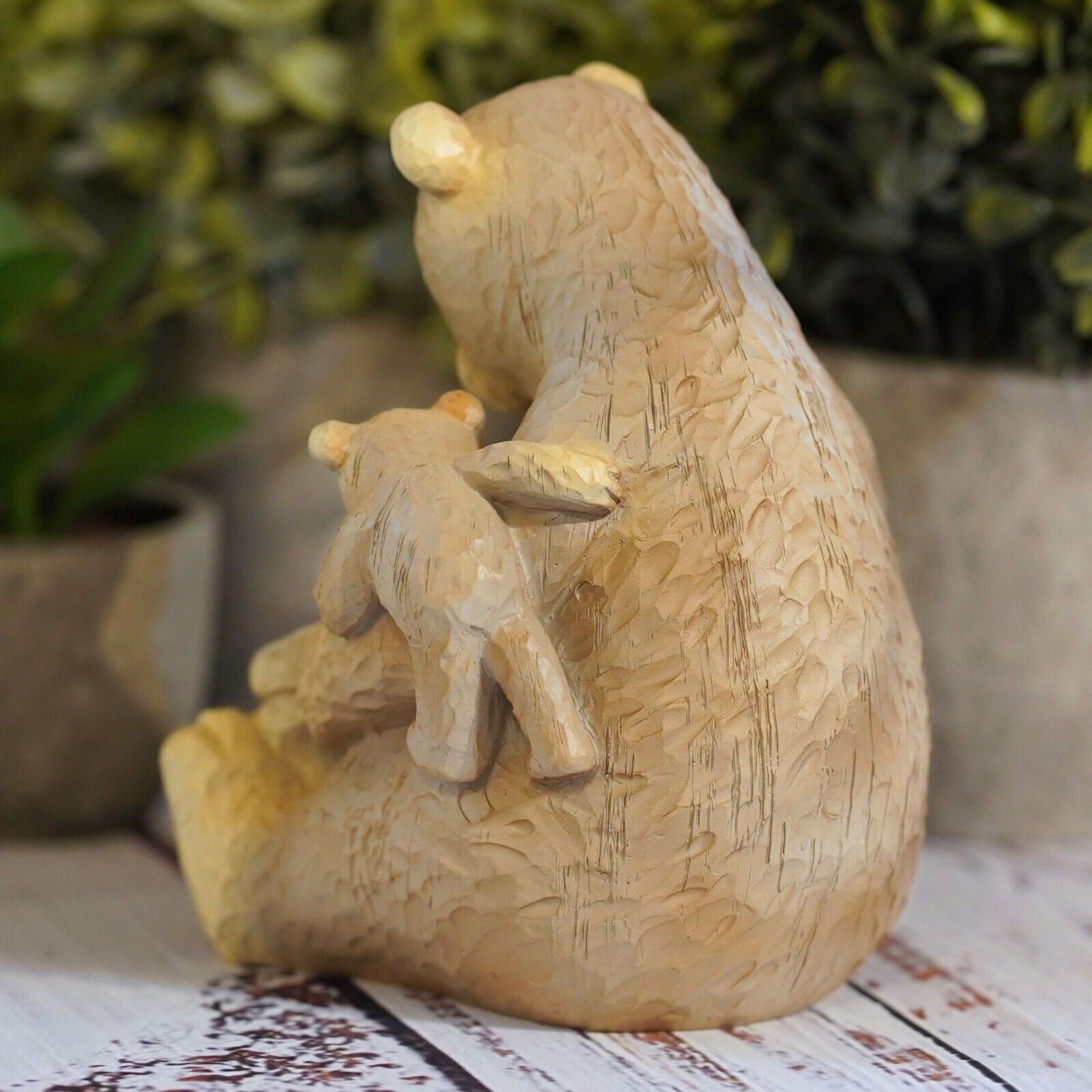 Bears Reading Resin Statue